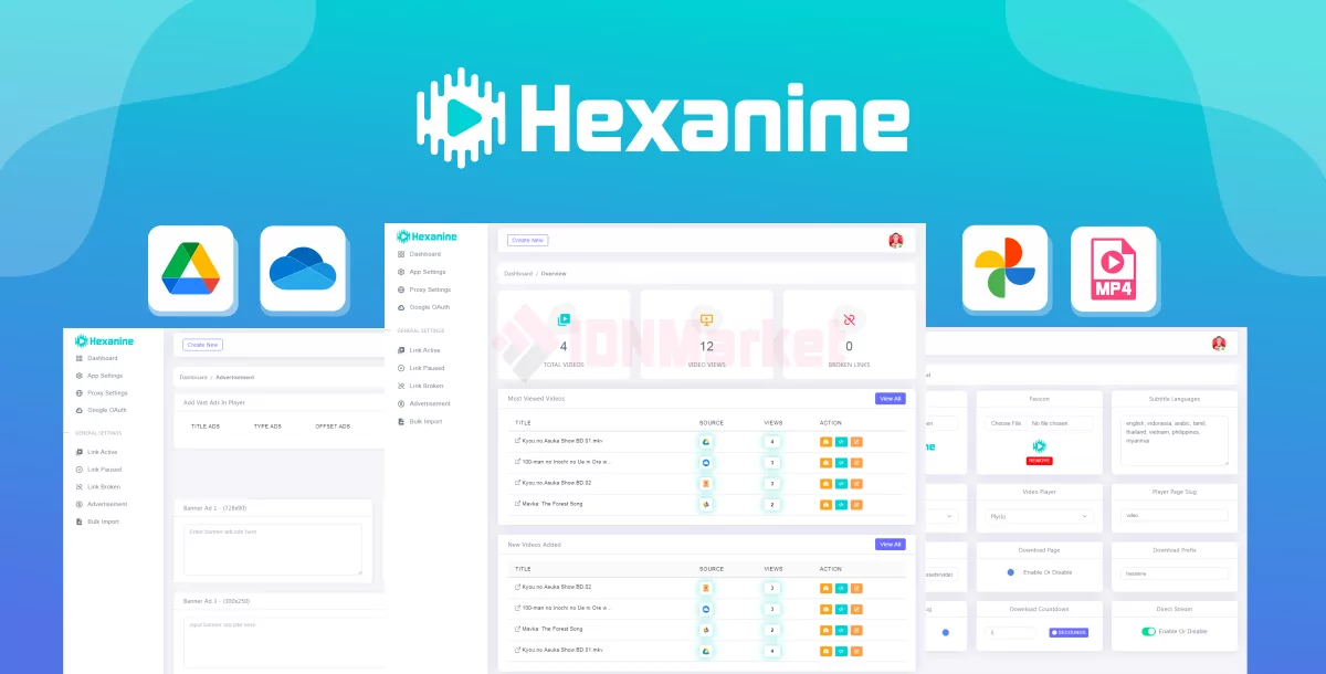 Hexanine - Video Player Google Drive & Rotating Proxies