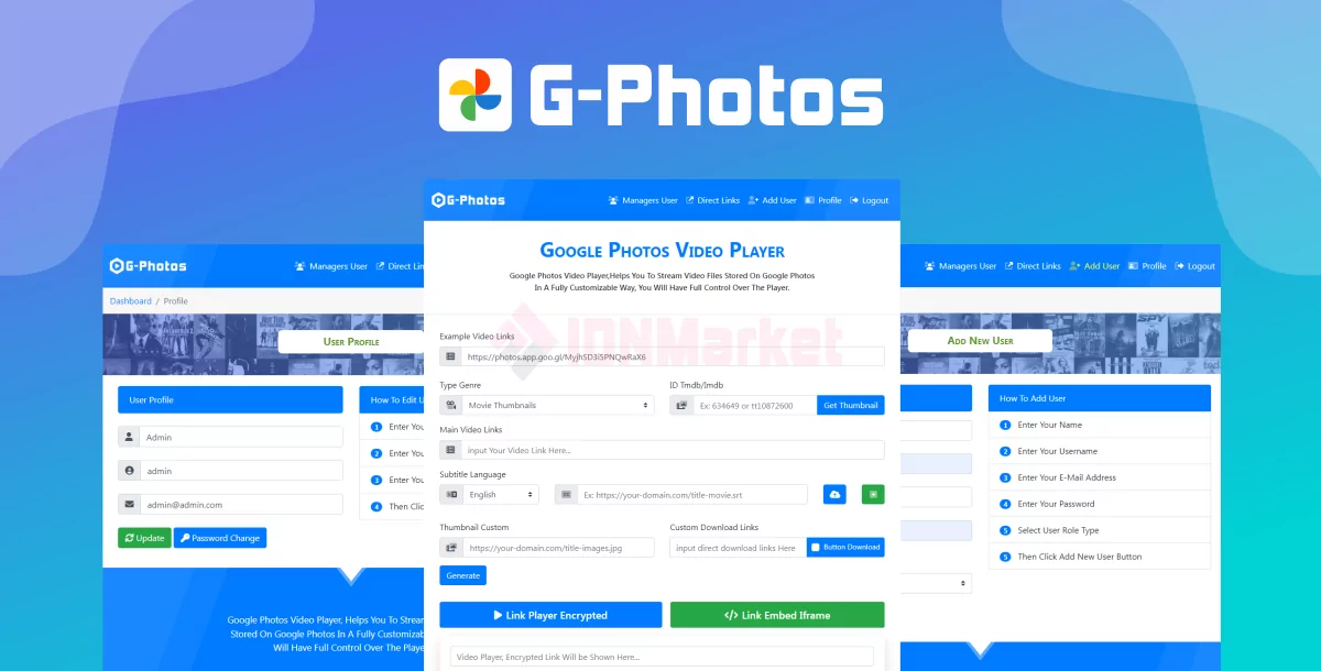 Google Photos - Video Player & Direct URL Shortener & Different Quality