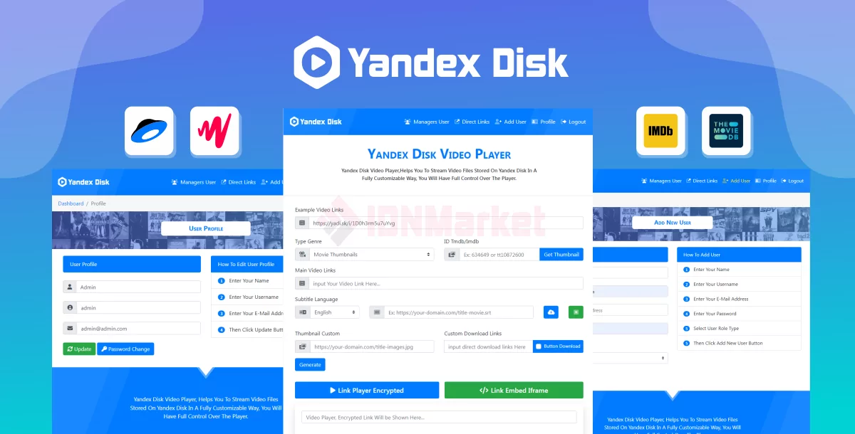 Yandex Disk - Video Player & Direct URL Shortener & Auto Quality HD