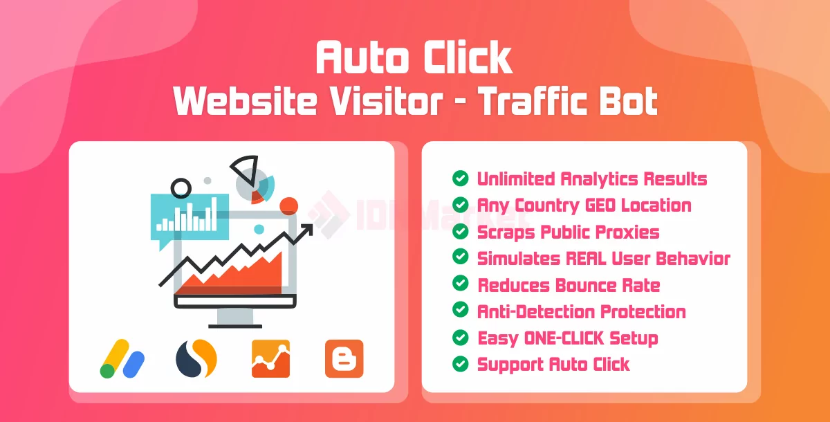 Website Visitor - Traffic Bot & Auto Click - Lifetime License